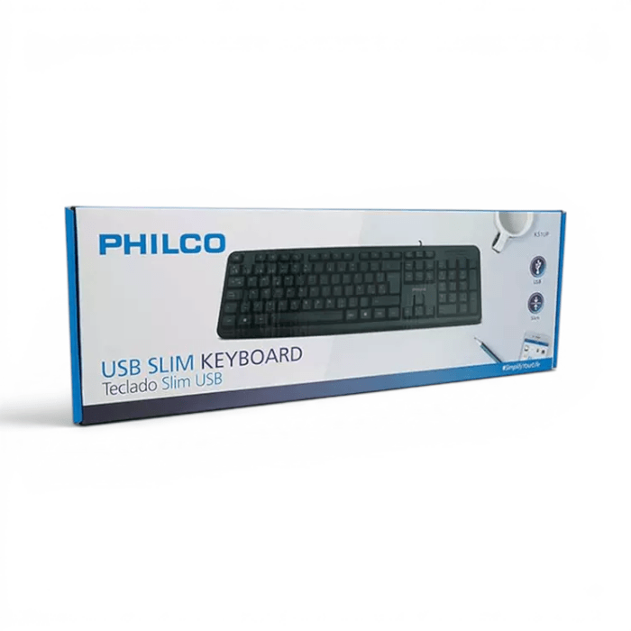 Teclado Alámbrico Philco K51UP USB Estándar2