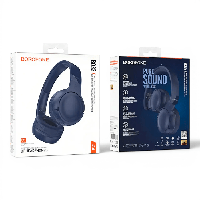 Audífonos Borofone BO32 Show Over Ear Bluetooth 5.4 Azul1