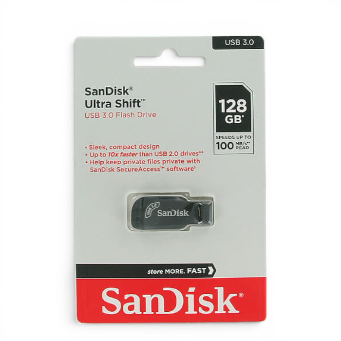Pendrive SanDisk Ultra Shift 128GB USB 3.0 Negro1