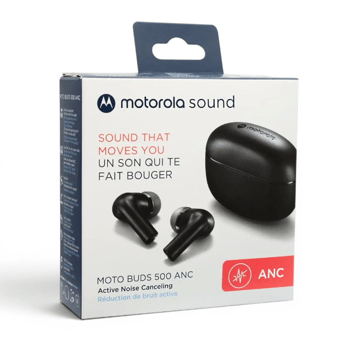 Audífonos Motorola Moto Buds 500 ANC True Wireless Cancelación de Ruido Bluetooth Negro2