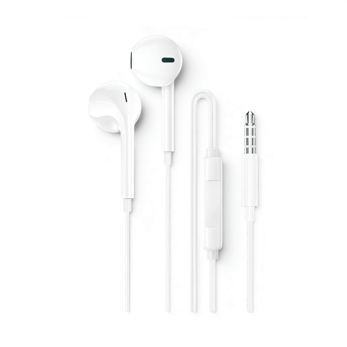 Audífonos con Cable Borofone BM100 In Ear Jack 3.5mm Driver 14mm con Micrófono Blanco1