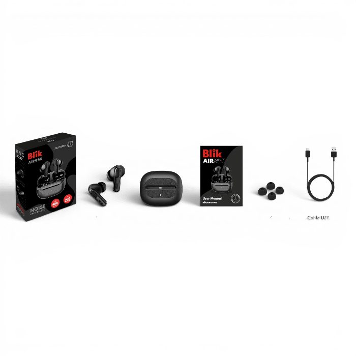 Audífonos Blik Air950 True Wireless ANC ENC Bluetooth 5.4 IPX2