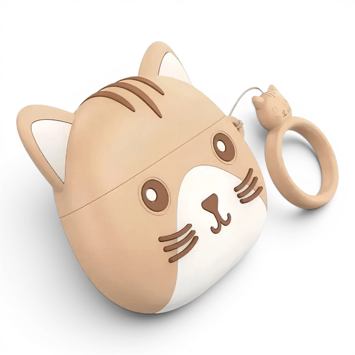 Audífonos Hoco EW46 Khaki Cat True Wireless Bluetooth 5.3 con Funda Gato4