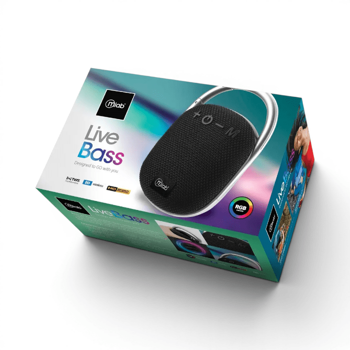 Parlante Portátil Mlab Live Bass 09298 TWS Bluetooth 5.33