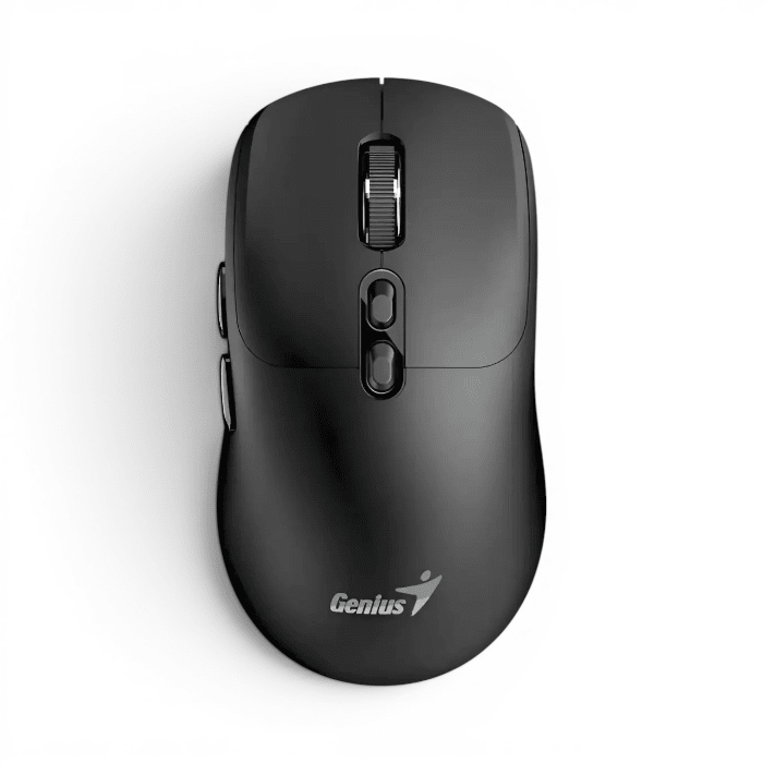 Mouse Genius NX-8080S Inalámbrico Dual Bluetooth 5.3 y 2.4GHz Silencioso 7 Botones AI Copilot Negro1