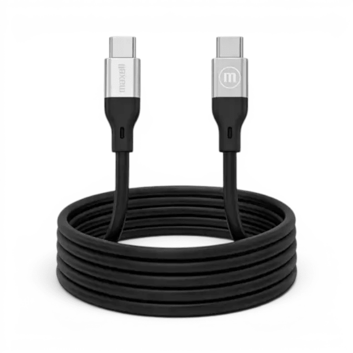 Cable Maxell Flexi Jelleez Magnetic USB-C a USB-C 60W Ultra-Fast Charge 1.2 Metros Negro2