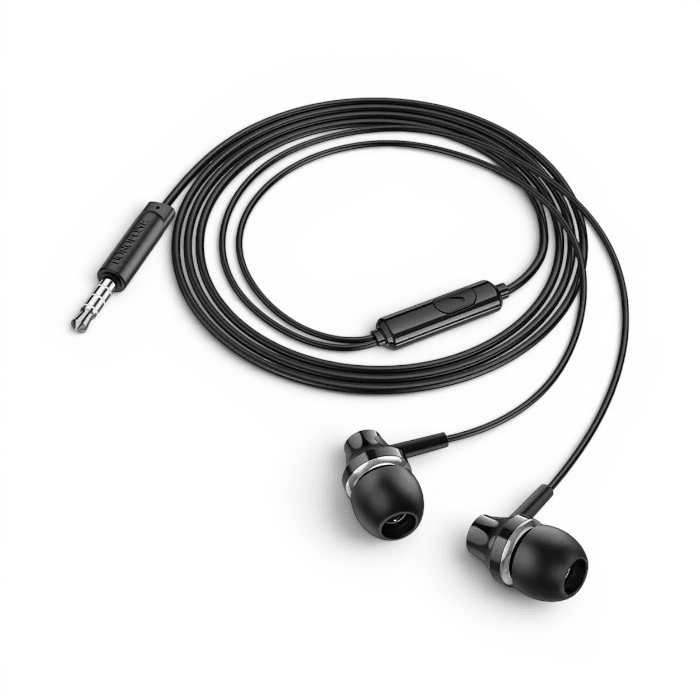 Audífonos con Cable Borofone BM74 Singer In Ear Jack 3.5mm Driver 10mm con Micrófono Negro2
