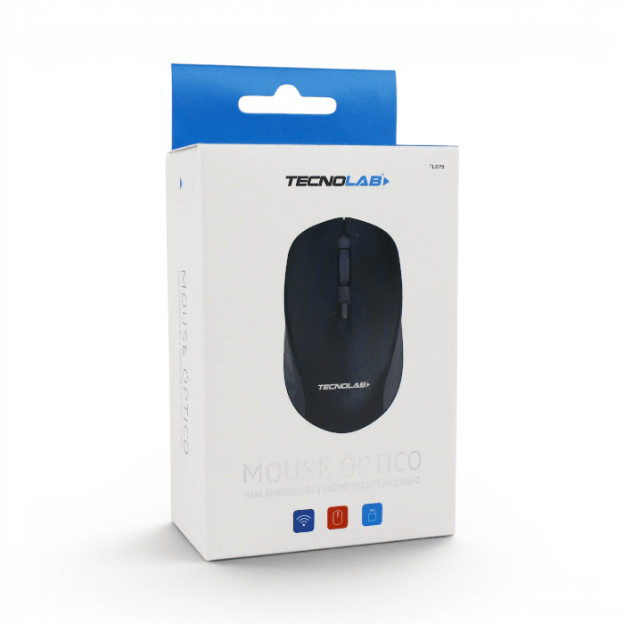 Mouse Tecnolab TL675BK Inalámbrico Dual 2.4GHz y Bluetooth Recargable USB-C Negro4