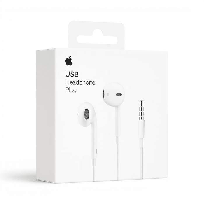 Audífonos con Cable Apple EarPods Jack 3.5mm con Control Remoto y Micrófono Blanco4