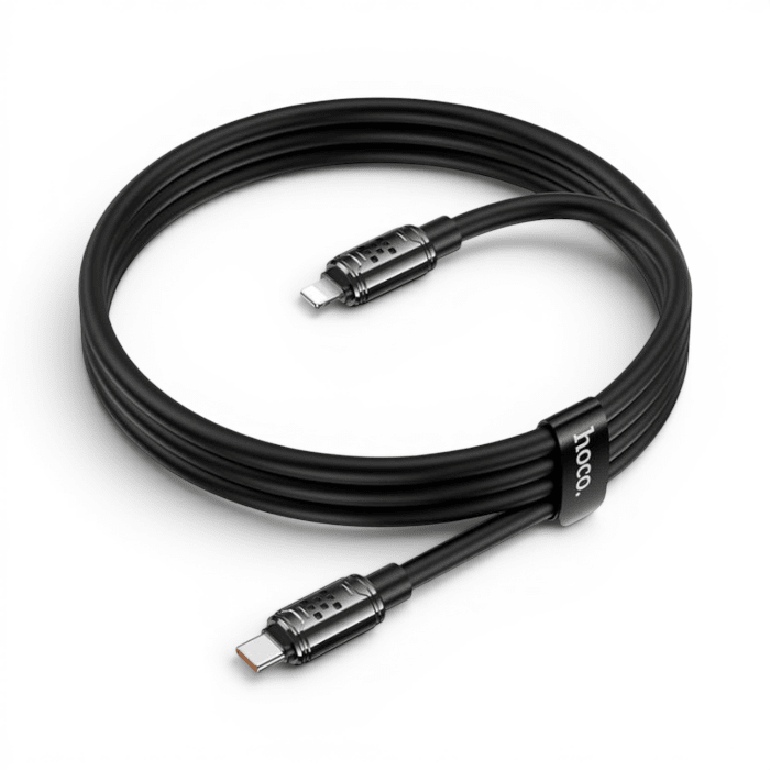 Cable Hoco U143 USB-C a Lightning PD Carcasa Zinc Alloy Nylon Trenzado3