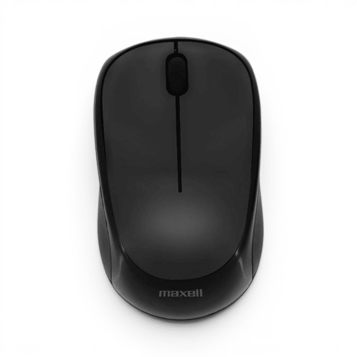 Mouse Maxell MOWL-CN Nano Inalámbrico USB-C Óptico 1200 DPI 3 Botones Ambidiestro Negro1