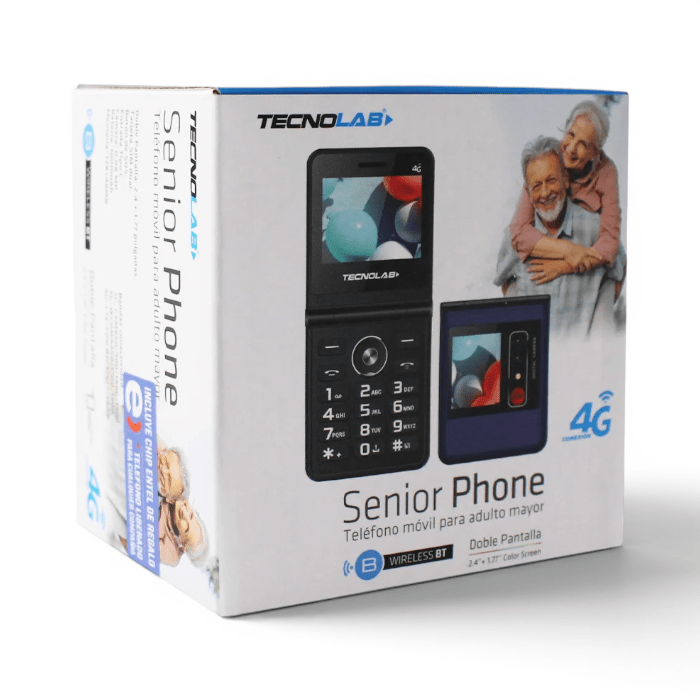Teléfono Senior Tecnolab TL709 4G LTE Doble Pantalla 2.4