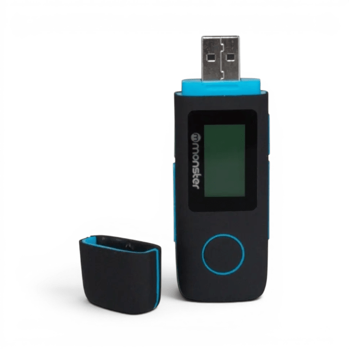 Reproductor MP3 Monster 16GB Radio FM Grabador de Voz Modelo 087BL Azul2