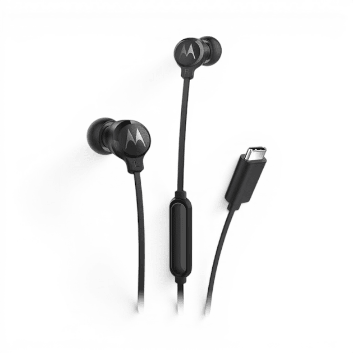 Audífonos con Cable Motorola Earbuds 3S USB-C In Ear Driver 9.4mm con Micrófono Negro1