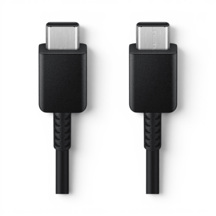 Cable Samsung EP-DA705 USB-C a USB-C 25W Super Fast Charging 3A TPE Flexible 1 Metro Negro1
