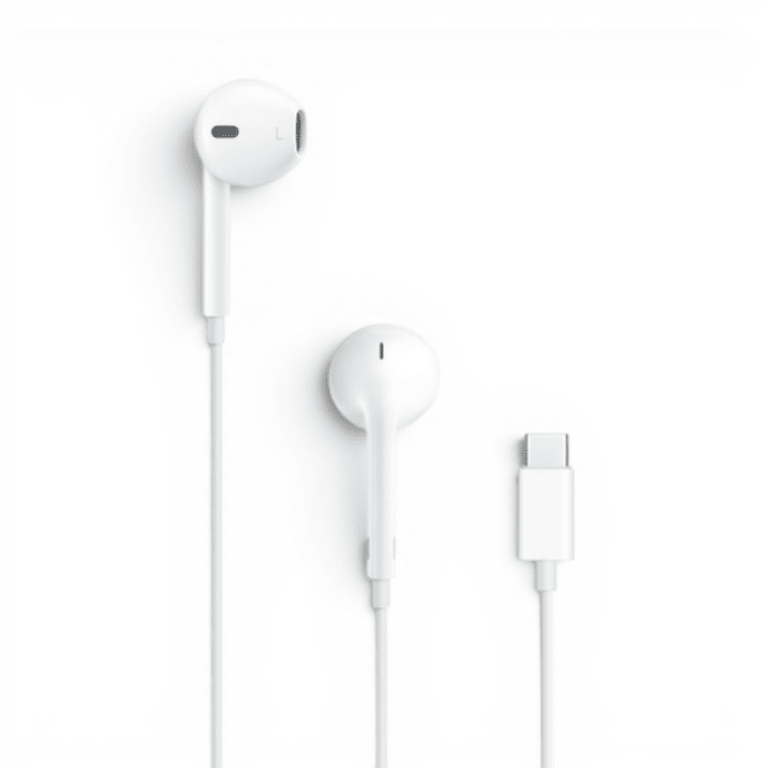 Audífonos con Cable Apple EarPods Conector USB-C con Control Remoto y Micrófono Blanco1
