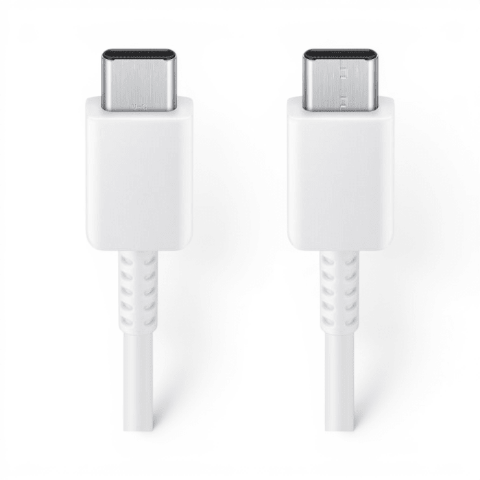 Cable Samsung EP-DX310J USB-C a USB-C 60W 25W Super Fast Charging 3A 480Mbps 1.8 Mt Blanco1