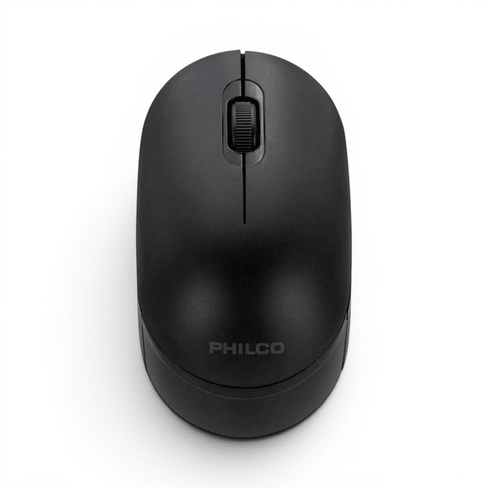 Mouse Philco 315B Inalámbrico 2.4GHz Óptico 1600 DPI 3 Botones Receptor USB Negro1