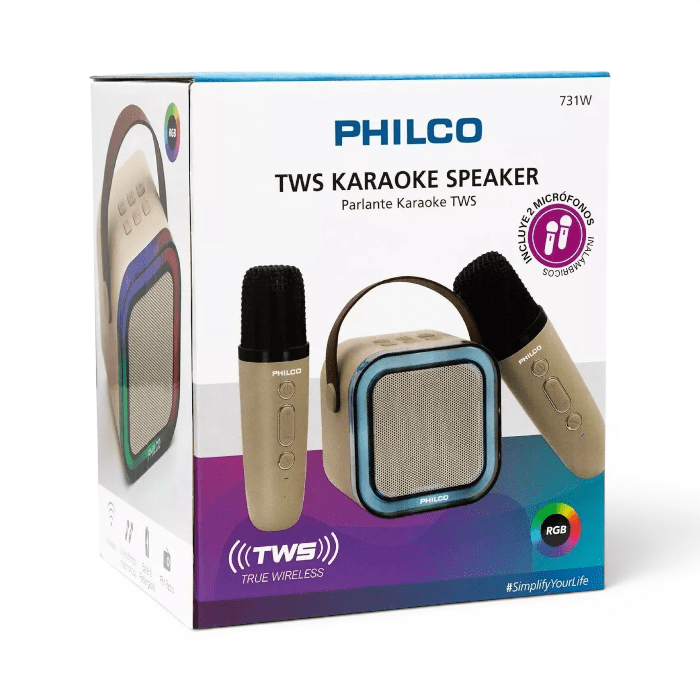 Parlante Karaoke Philco 731W TWS Bluetooth 5.13