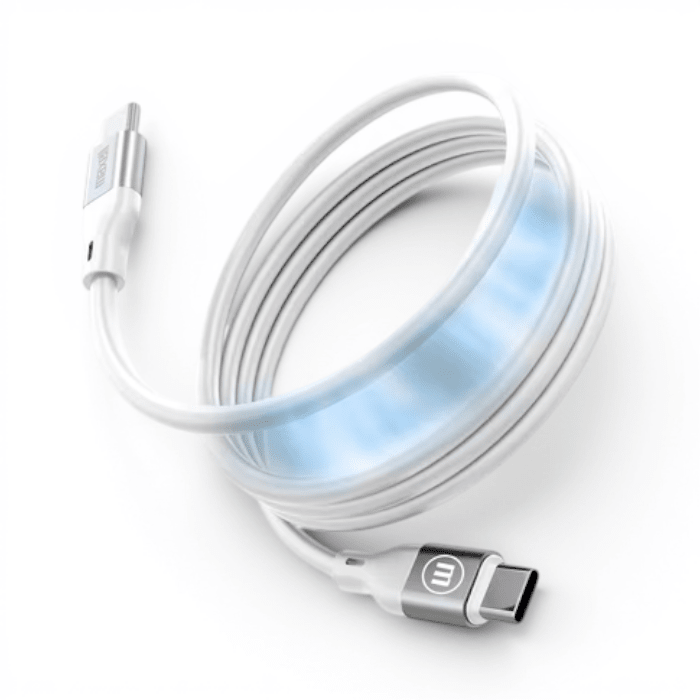 Cable Maxell Flexi Jelleez Magnetic USB-C a USB-C 60W PD Ultra-Fast Charge 1.2 Metros1