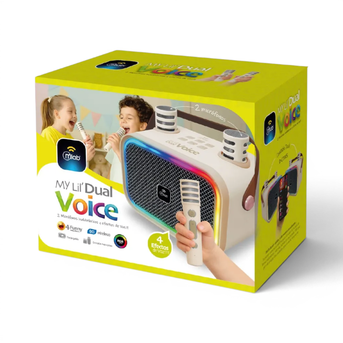 Parlante Karaoke Infantil Mlab My Lil Dual Voice 09587 Bluetooth 5.33
