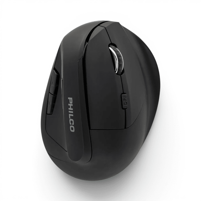 Mouse Philco Pro SPK7346 Vertical Ergonómico Inalámbrico 2.4GHz 6 Botones 1600 DPI Negro1