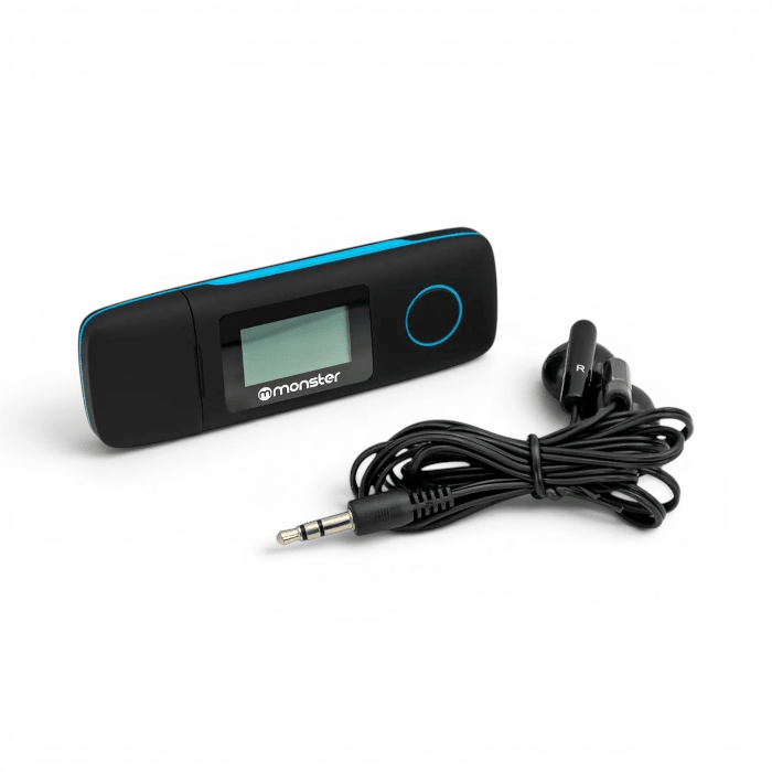 Reproductor MP3 Monster 16GB Radio FM Grabador de Voz Modelo 087BL Azul3