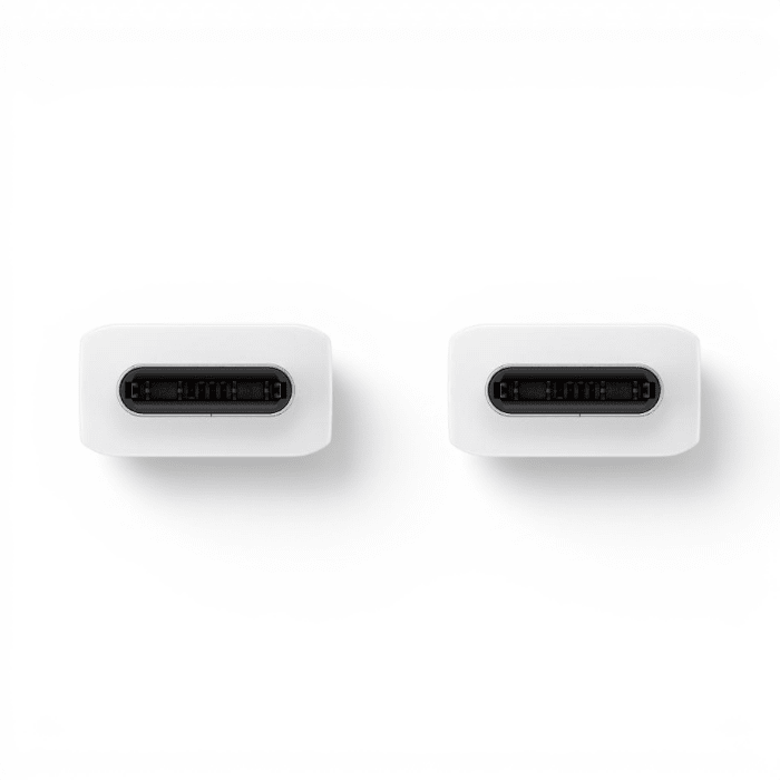Cable Samsung Original EP-DX510 USB-C a USB-C 100W PD 5A Chip E-Marker Carga y Datos 1.8 Metros Blan2