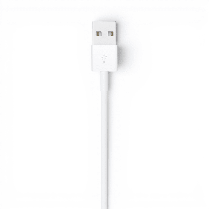 Cable Apple USB-A a Lightning 1 Metro Blanco iPhone iPad AirPods3