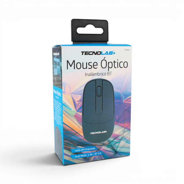 Mouse Tecnolab Inalámbrico Óptico 2.4GHz 1200 DPI Blue3
