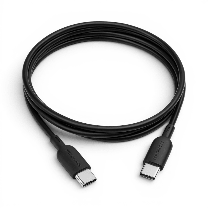 Cable Borofone BX93 Grand USB-C a USB-C 60W PD 3A Carga Rápida y Datos 1 Metro Negro1