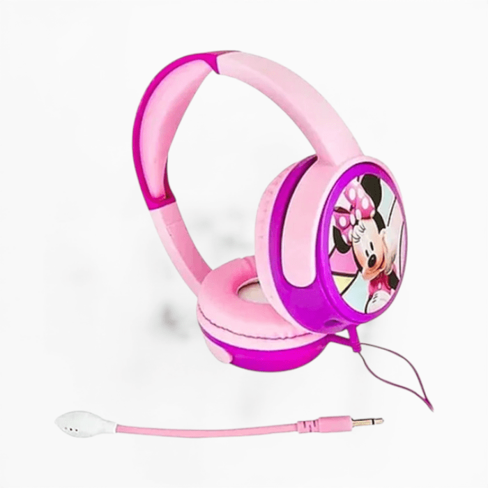 Audífonos Infantiles Disney Minnie Mouse On-Ear con Micrófono Desmontable Jack 3.5mm Rosado4