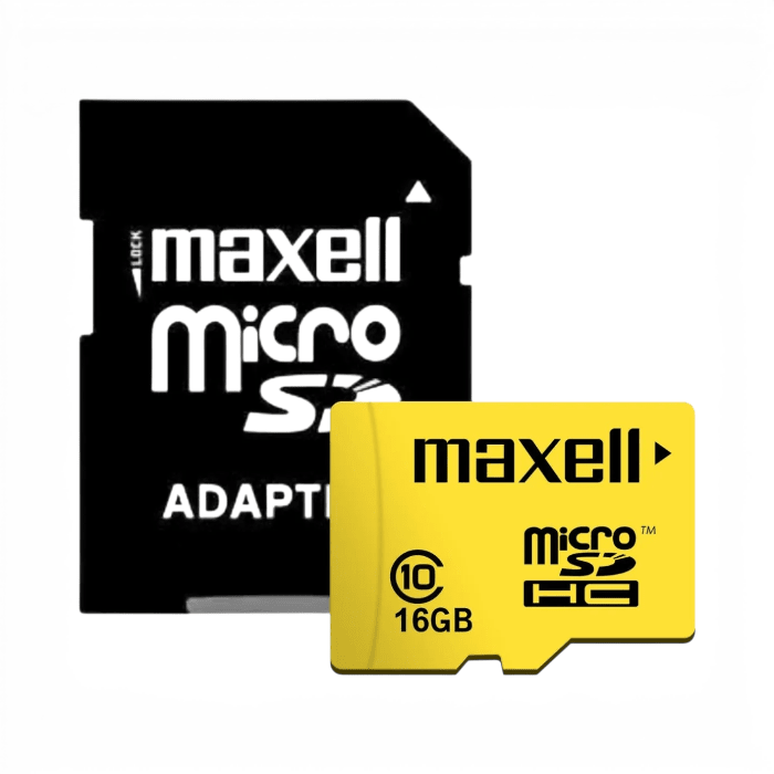 Tarjeta MicroSD Maxell 16GB Clase 10 UHS-1 TransFlash con Adaptador SD3
