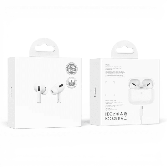 Audífonos Hoco EW68 True Wireless ANC ENC Bluetooth 5.4 Carga Inalámbrica3