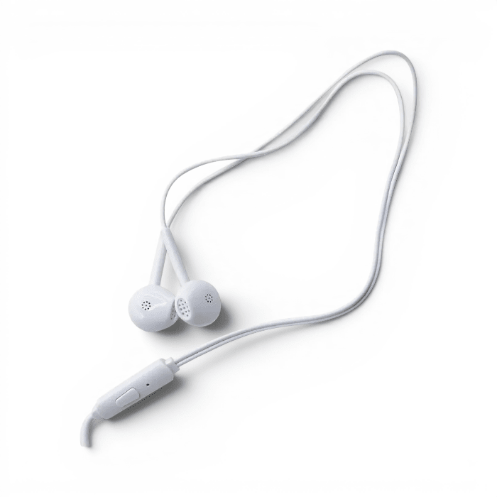 Audífonos con Cable PQK P100 In Ear Jack 3.5mm Stereo Manos Libres con Micrófono Blanco2