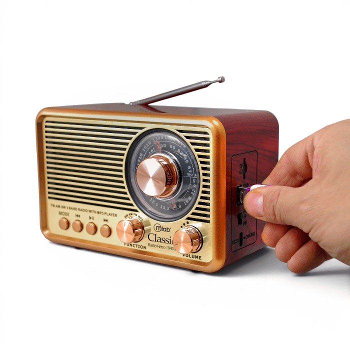 Radio Portátil Retro Mlab Classic 1940s 094693