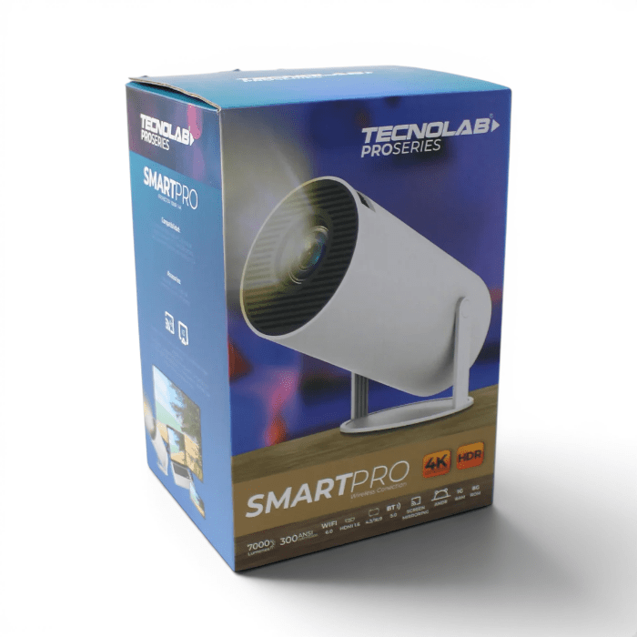 Proyector Smart Tecnolab TL730 Android 4K WiFi 61