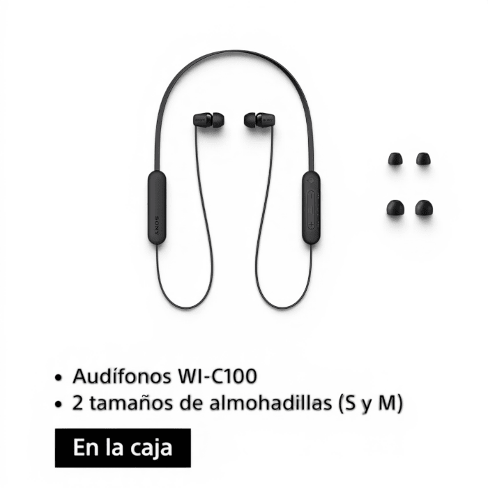 Audífonos Sony WI-C100 Bluetooth 5.0 In Ear IPX43