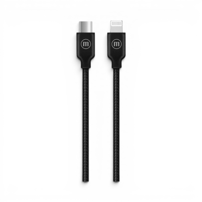 Cable Maxell USB-C a Lightning Carga Rápida PD Carga y Datos Flexible 2 Metros Negro2