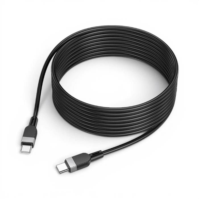Cable Hoco X109 Energy USB-C a USB-C 60W PD 3A Silicona Carga y Datos 3 Metro Negro2