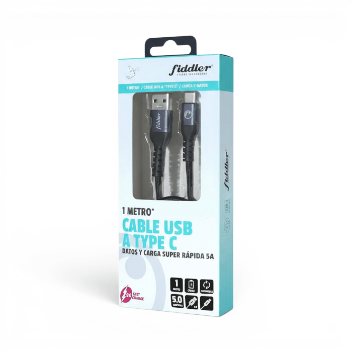 Cable Fiddler FD-USBXTCFC USB-A a USB-C 5A1