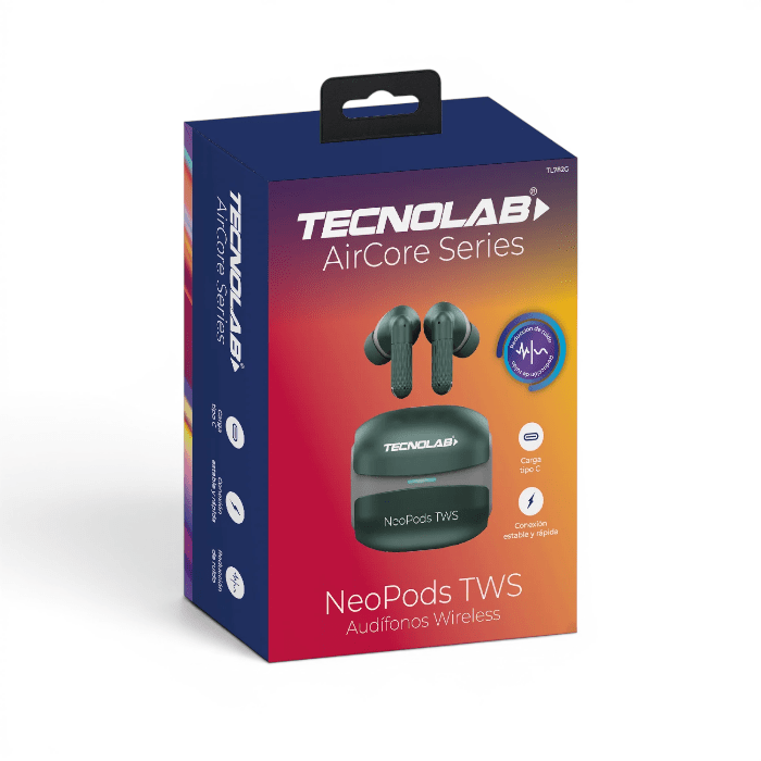Audífonos Tecnolab TL782G NeoPods AirCore Series True Wireless Bluetooth 5.42
