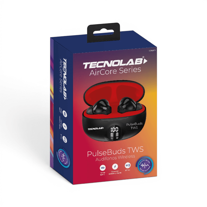 Audífonos Tecnolab TL783R PulseBuds AirCore Series True Wireless Bluetooth 5.42