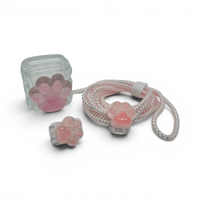Set Protector Decorativo para Cargador con Carcasa y Protector de Cable Espiral5