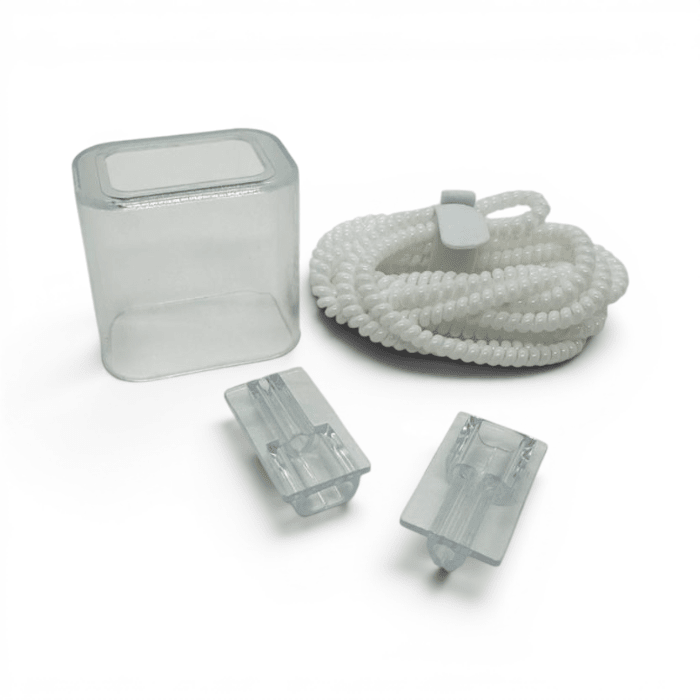 Set Protector Decorativo para Cargador con Carcasa y Protector de Cable Espiral2