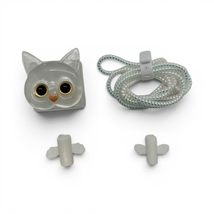 Set Protector Decorativo para Cargador con Carcasa y Protector de Cable Espiral18