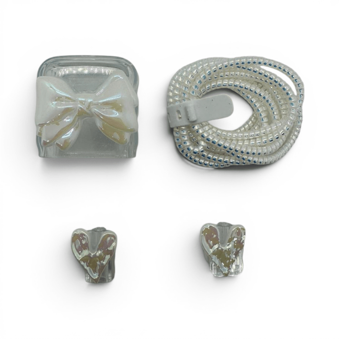 Set Protector Decorativo para Cargador con Carcasa y Protector de Cable Espiral19