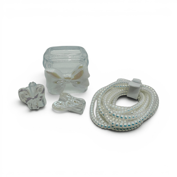 Set Protector Decorativo para Cargador con Carcasa y Protector de Cable Espiral20