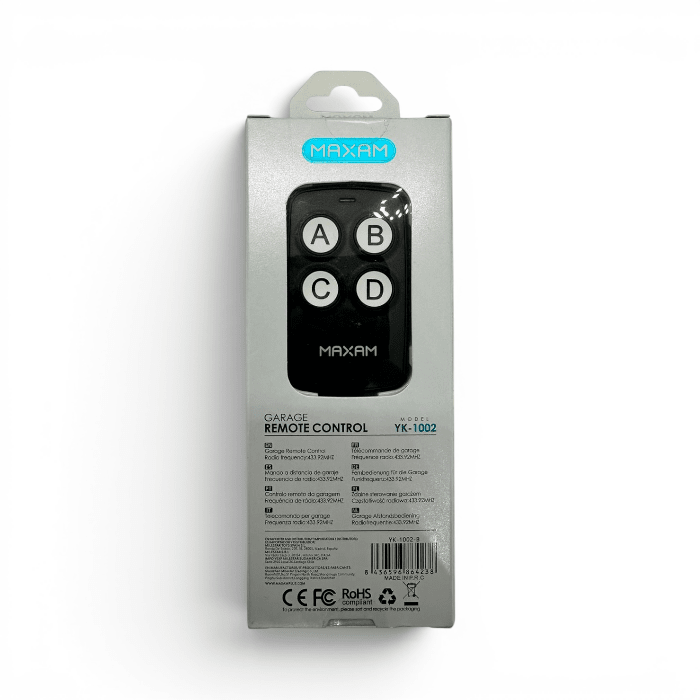 Control Remoto Duplicador Maxam YK-1002 para Portón de Garage 433.92MHz3