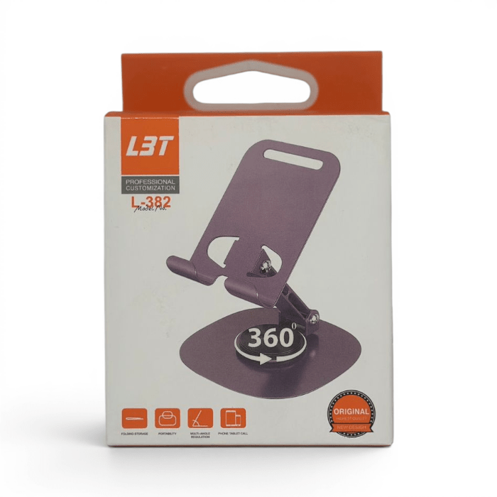 Soporte de Escritorio L3T L-382 Plegable Giratorio 360° para Smartphone y Tablet6